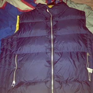 Reversible navy/yellow bomber jacket